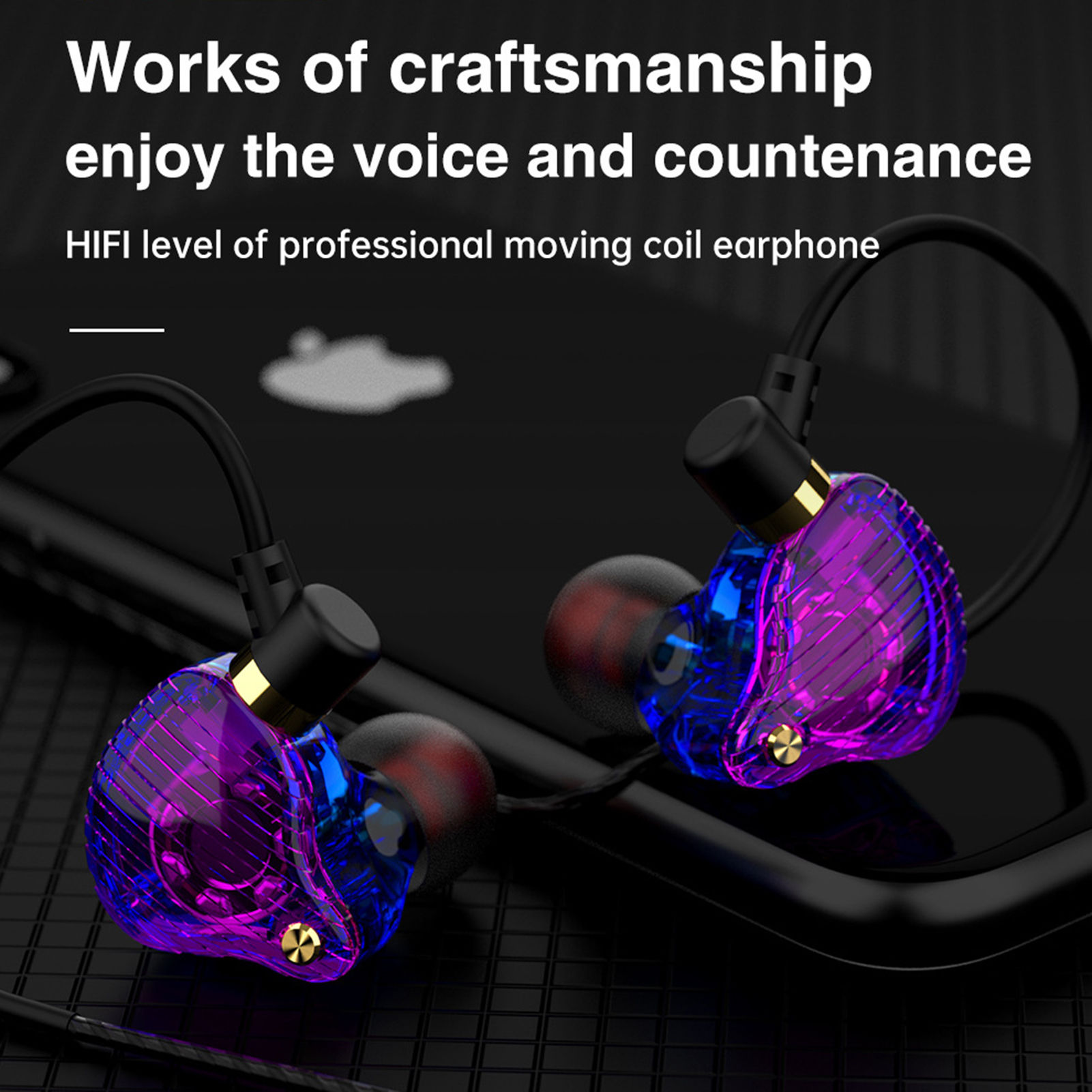 Picture of QKZ SK3 4 Core 3.5mm Plug Wired HiFi 9D Stereo Earphone Earbuds (Best Quality)