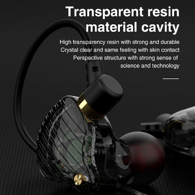 Picture of QKZ SK3 4 Core 3.5mm Plug Wired HiFi 9D Stereo Earphone Earbuds (Best Quality)