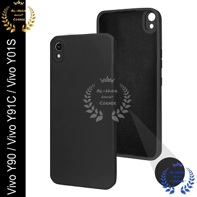 Picture of Shockproof & Transparent Crystal Clear Back Cover Case / Matte Protective Lens Flexible Back Cover for Vivo Y90 / Vivo Y91C / Vivo Y01S | Slim Silicone Cover with Soft Lining Shockproof Full Body Bumper Case