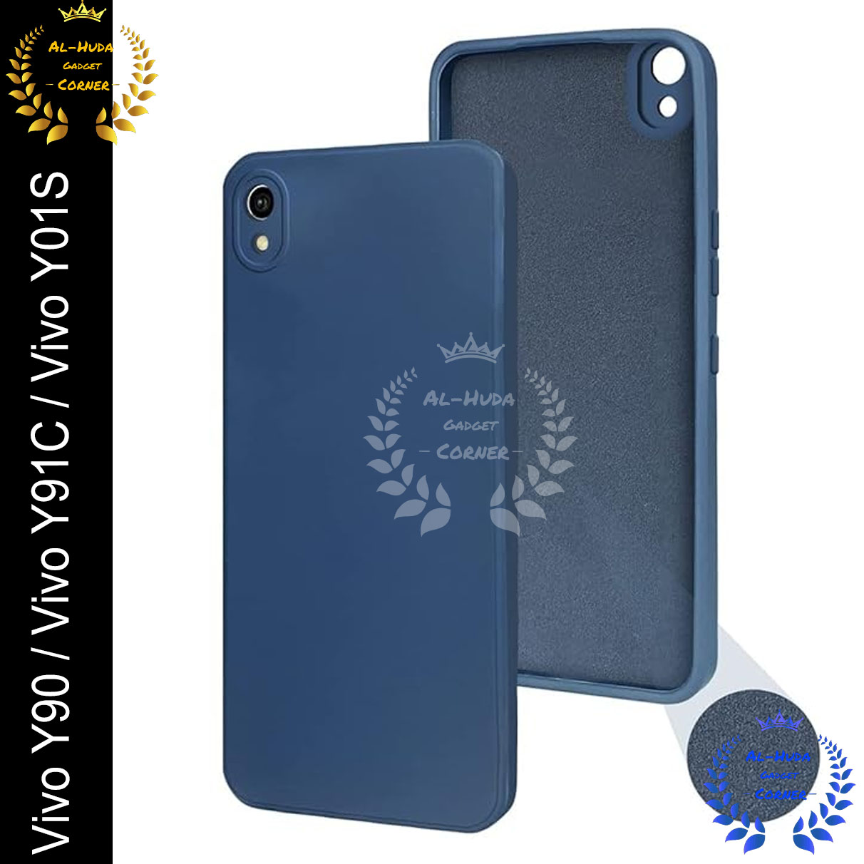 Picture of Shockproof & Transparent Crystal Clear Back Cover Case / Matte Protective Lens Flexible Back Cover for Vivo Y90 / Vivo Y91C / Vivo Y01S | Slim Silicone Cover with Soft Lining Shockproof Full Body Bumper Case