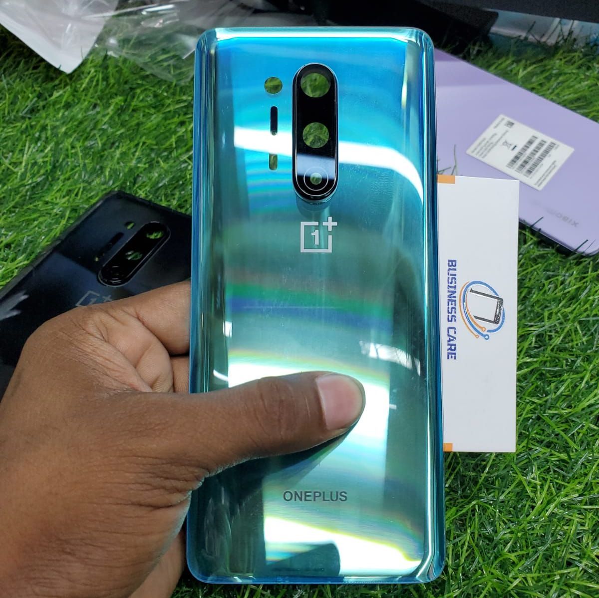 Picture of For Oneplus 8 pro One Plus 8Pro 1+ 8 pro Battery Cover Door Case Housing Back New Rear Panel Repair Replacement Spare Parts