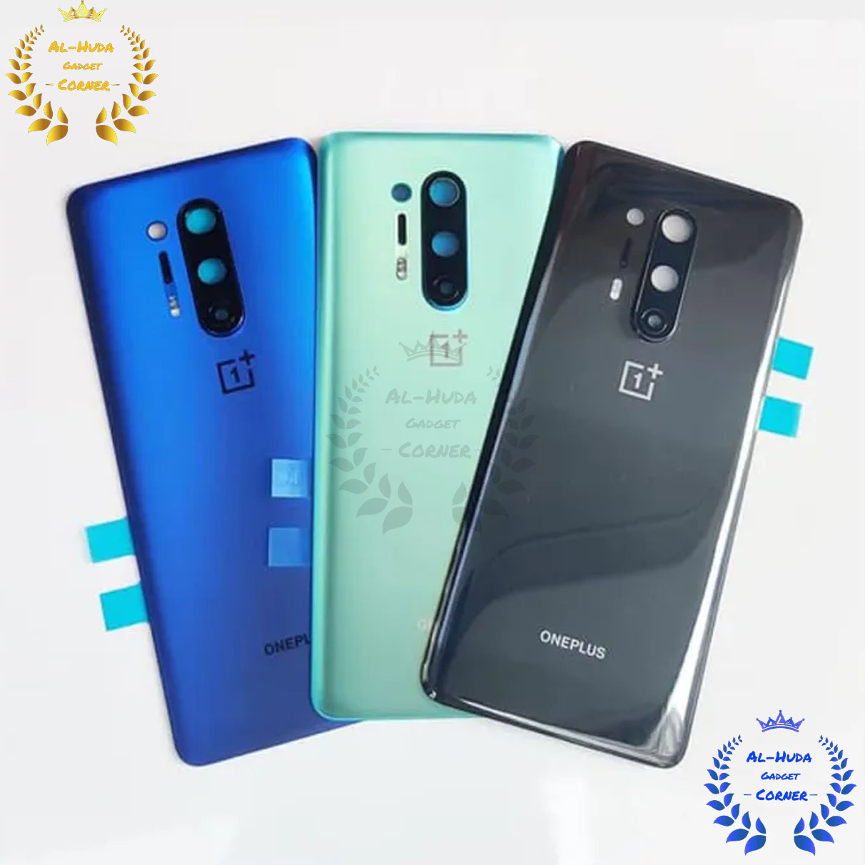 Picture of For Oneplus 8 pro One Plus 8Pro 1+ 8 pro Battery Cover Door Case Housing Back New Rear Panel Repair Replacement Spare Parts
