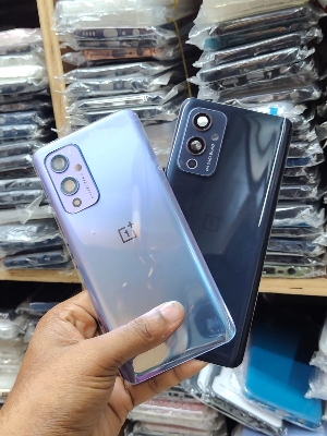 Picture of Oneplus 9 Back Glass Battery Cover Rear Door Housing Panel Case Replacement Parts For One Plus 1+ 9 With Camera Lens