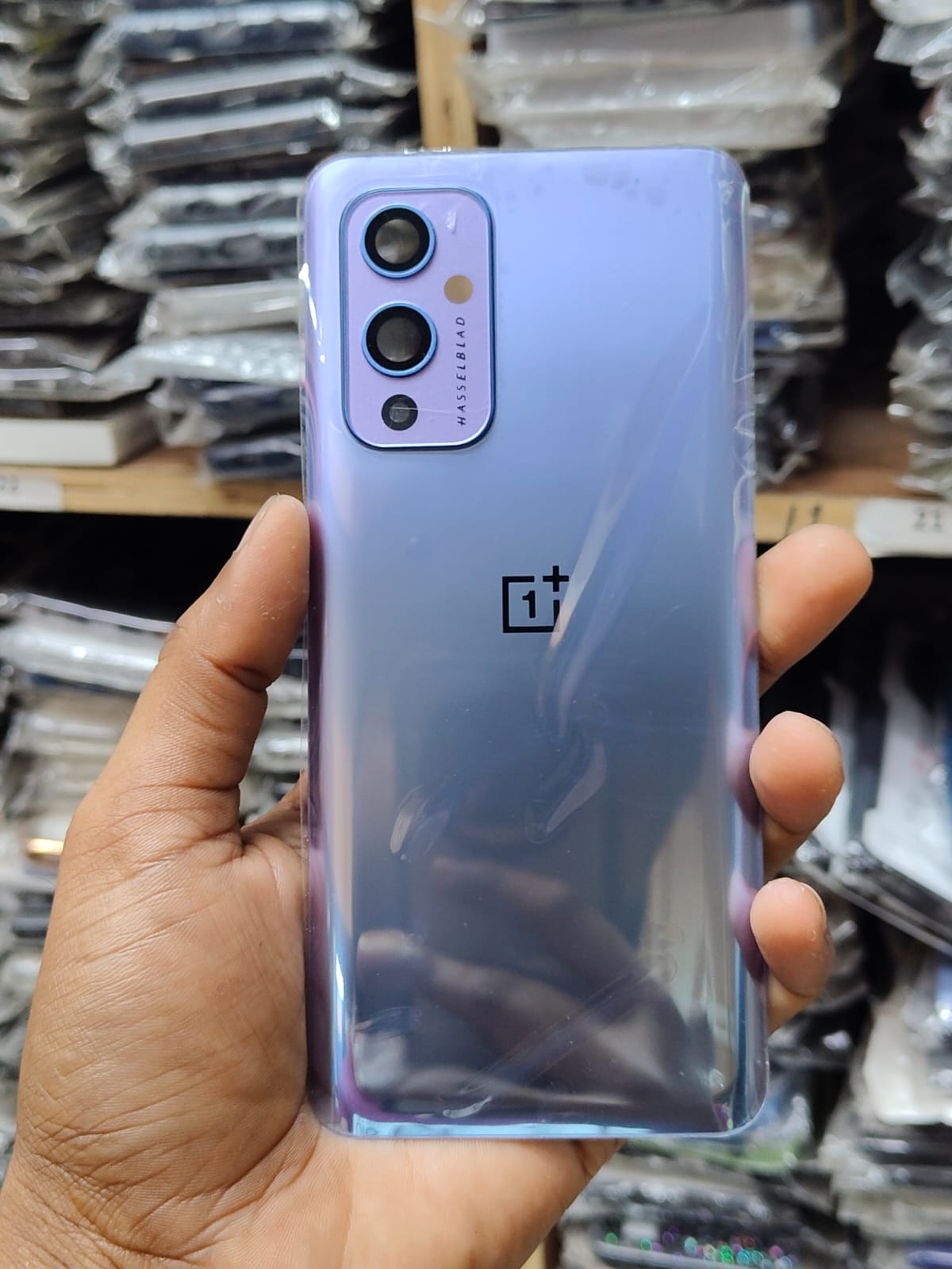 Picture of Oneplus 9 Back Glass Battery Cover Rear Door Housing Panel Case Replacement Parts For One Plus 1+ 9 With Camera Lens