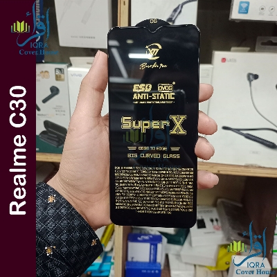 Picture of Super X For Realme C30 Tempered Gorilla Glass Screen Protector