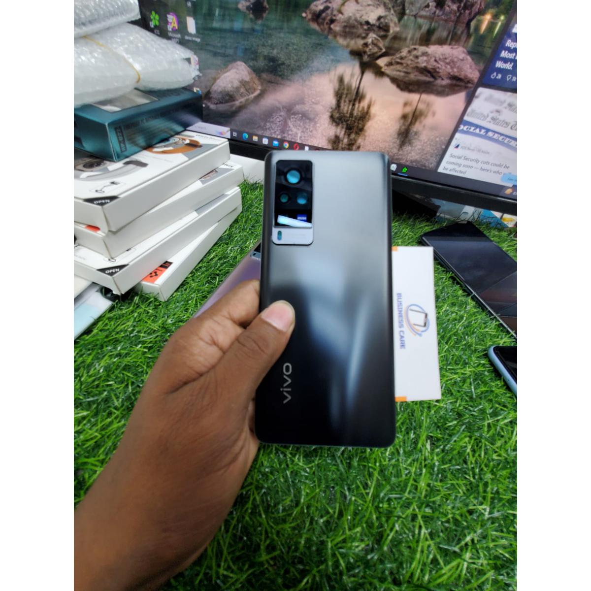 Picture of Original For Vivo X60 Pro Battery Cover Door Back Housing Rear Case For Vivo X60 Pro Battery Door Replacement Parts+Camera Lens