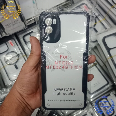 Picture of Xundd Back Cover for Motorola Moto E22s / Motorola Moto E32 4G Transparent Hybrid Hard PC Back Bumper