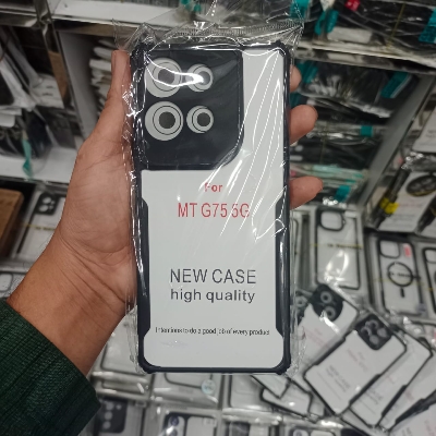 Picture of Xundd Back Cover for Motorola Moto G75 5G Transparent Hybrid Hard PC Back Bumper