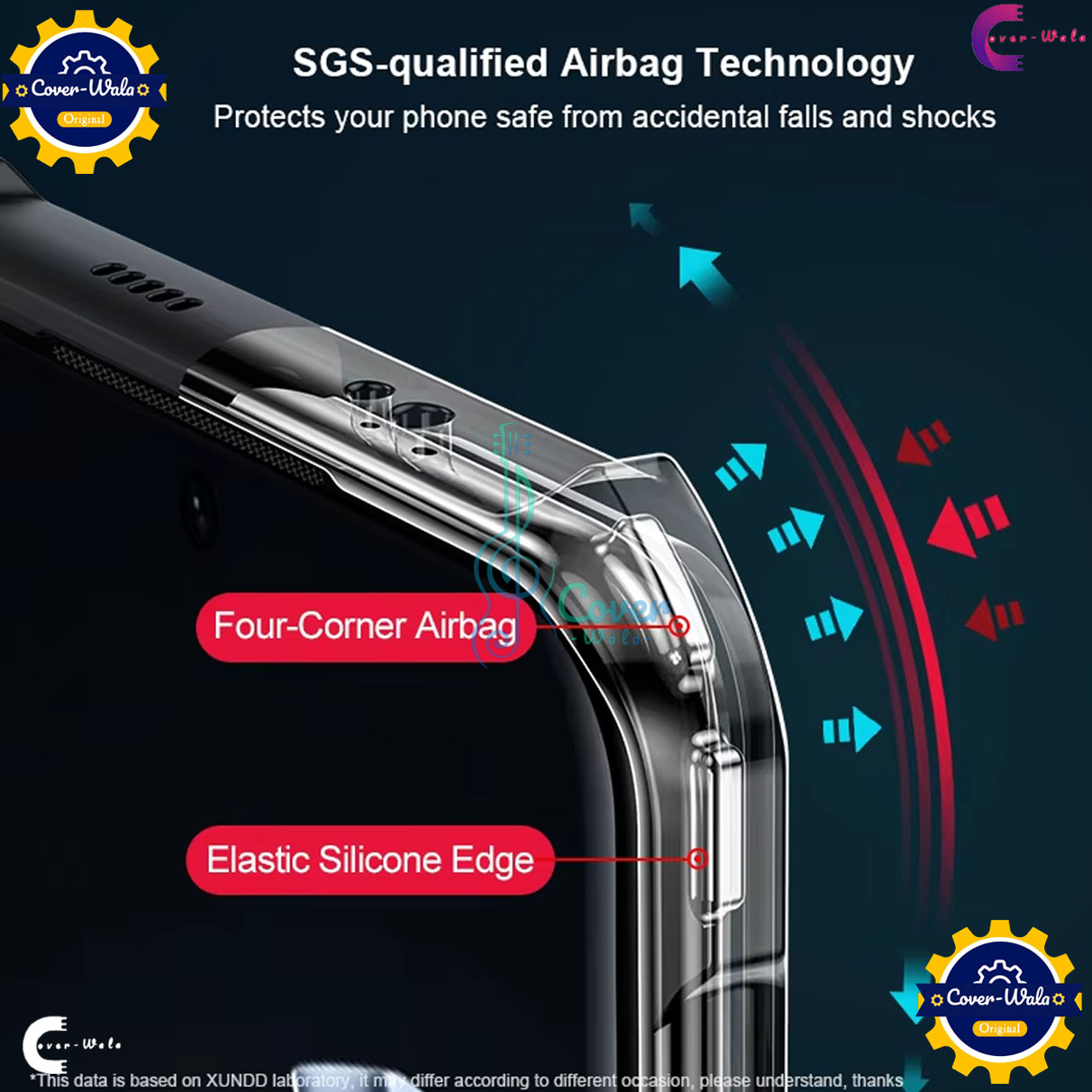 Picture of Xundd Back Cover for Realme GT 7 Pro Transparent Hybrid Hard PC Back Bumper