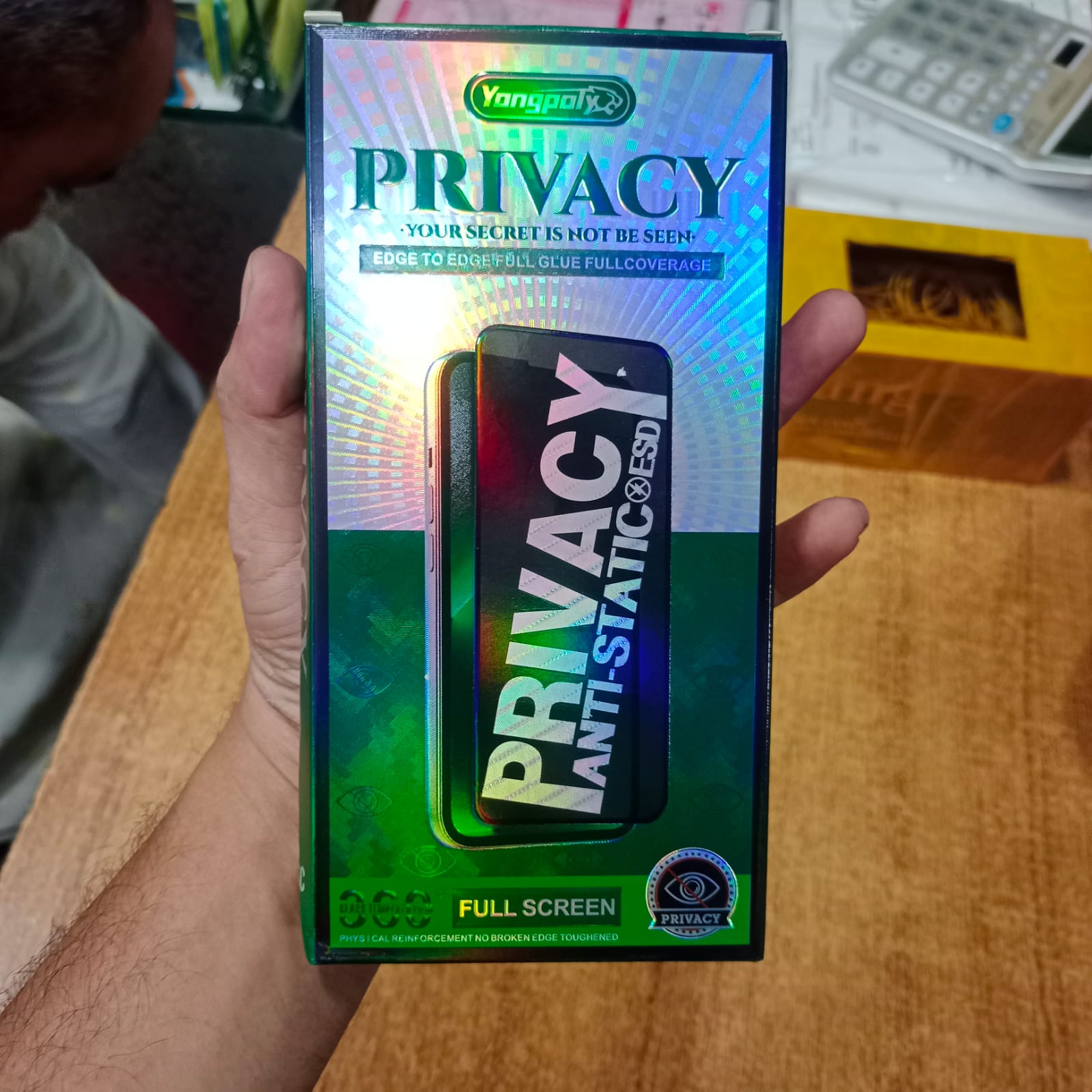 Picture of Privacy glass For vivo Y33S Tempered Gorilla Glass Privacy Screen Protector