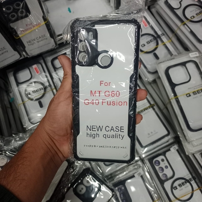 Picture of Xundd Back Cover for Motorola Moto G60 / Motorola Moto G40 Fusion Transparent Hybrid Hard PC Back Bumper