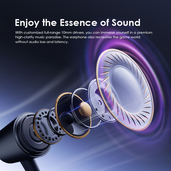 Picture of Oraimo OEP-E40 Bass Stereo In Ear Earphone - Black