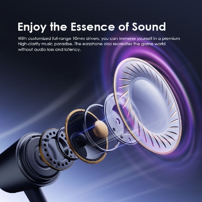 Picture of Oraimo OEP-E40 Bass Stereo In Ear Earphone - Black