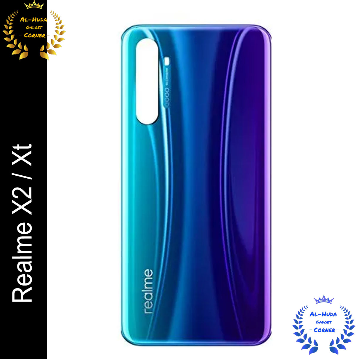 Picture of Quality-Full Realme X2 / Xt  Back Shell / Back Panel / Battery Cover / Back Door / Back Replacement Part (Back Case Cover For Smartphone)