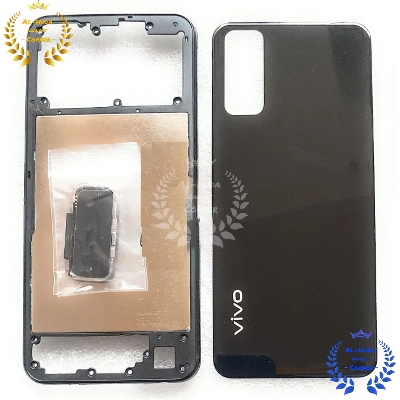 Picture of Replacement Backshell Glass Panel and Middle Frame for Vivo Y20 Full Body Housing With Camera Lens