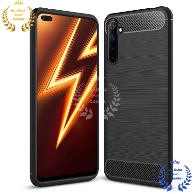 Picture of Spigen cover For Realme 6 Carbon Fiber Back cover Soft Slim Fashion Non-Slip Protective Carbon Fiber Phone Case