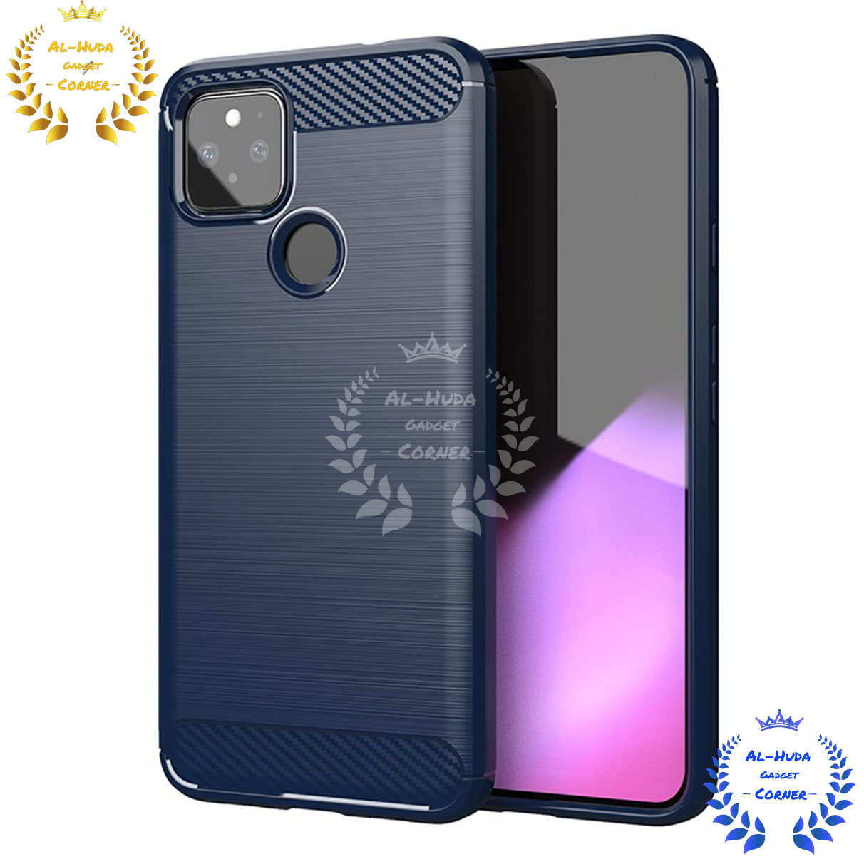 Picture of Spigen cover For Google Pixel 5a 5G Carbon Fiber Back cover Soft Slim Fashion Non-Slip Protective Carbon Fiber Phone Case