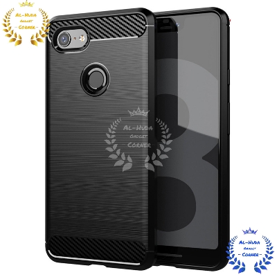Picture of Spigen cover For Google Pixel 3 XL Carbon Fiber Back cover Soft Slim Fashion Non-Slip Protective Carbon Fiber Phone Case