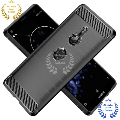 Picture of Spigen cover For Sony Xperia XZ3 Carbon Fiber Back cover Soft Slim Fashion Non-Slip Protective Carbon Fiber Phone Case