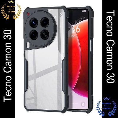 Picture of Xundd Back Cover for Tecno Camon 30 5G Transparent Hybrid Hard PC Back Bumper