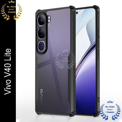 Picture of Xundd Back Cover for Vivo V40 Lite 5G Transparent Hybrid Hard PC Back Bumper