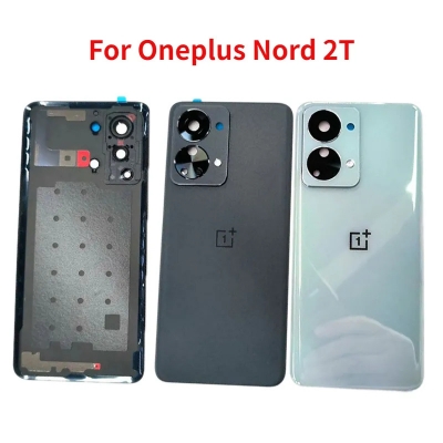 Picture of Replacement Backshell Glass Panel for OnePlus Nord 2T 5G Battery Back Door Housing - Blue