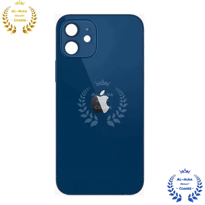 Picture of Replacement Backshell Glass Panel for Apple iPhone 12 Mini Battery Back Door Housing - Blue