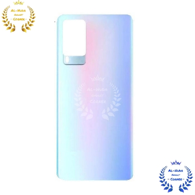 Picture of Replacement Backshell Glass Panel for Vivo X60 Battery Back Door Housing - White