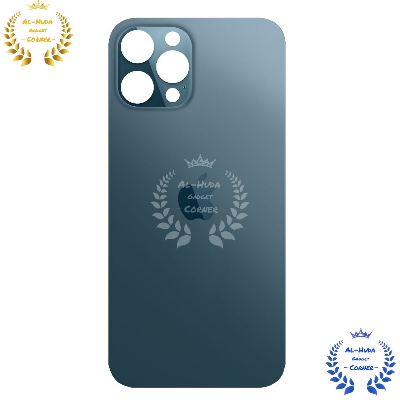 Picture of Replacement Backshell Glass Panel for Apple iPhone 12 Pro Battery Back Door Housing - Blue