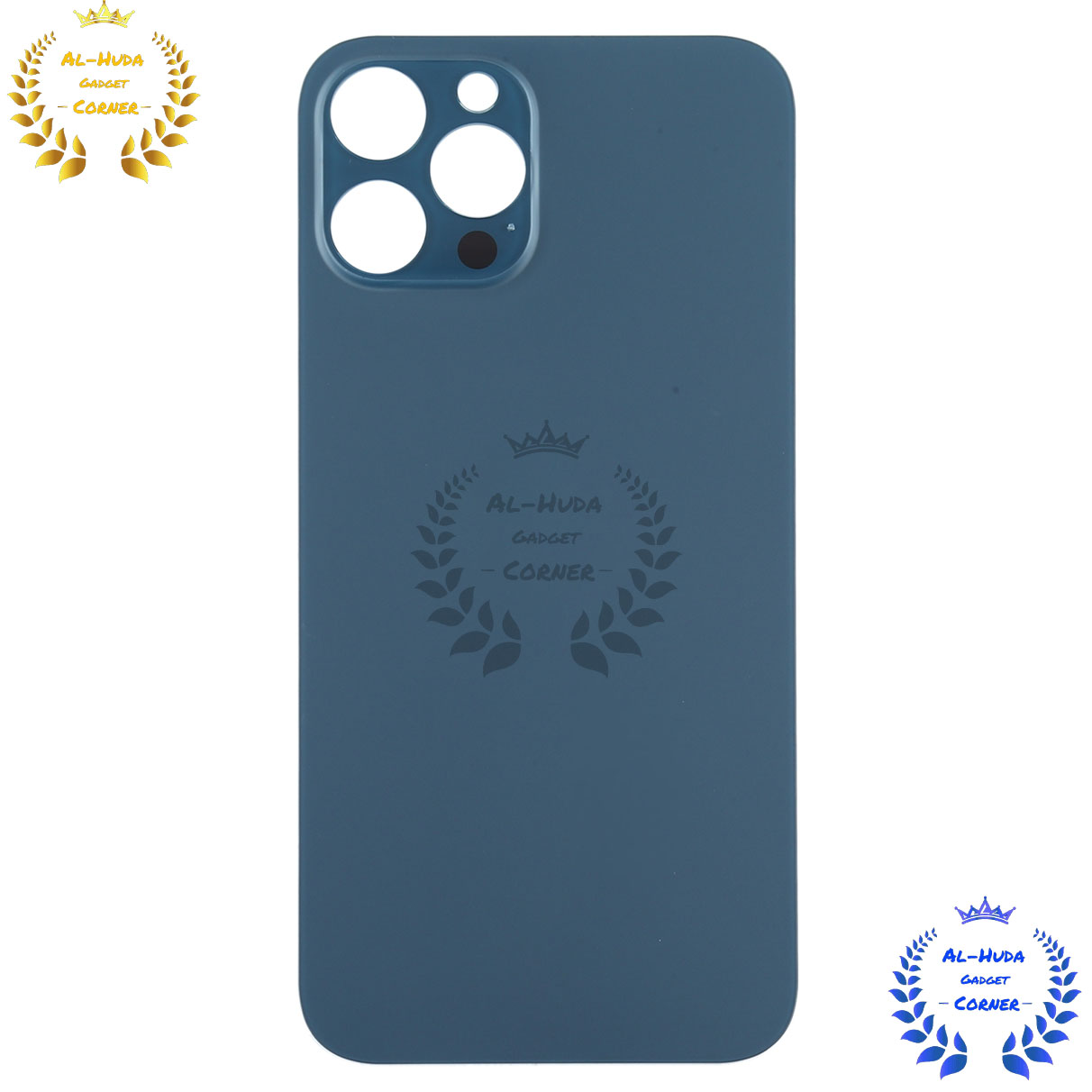 Picture of Replacement Backshell Glass Panel for Apple iPhone 12 Pro Battery Back Door Housing - Blue