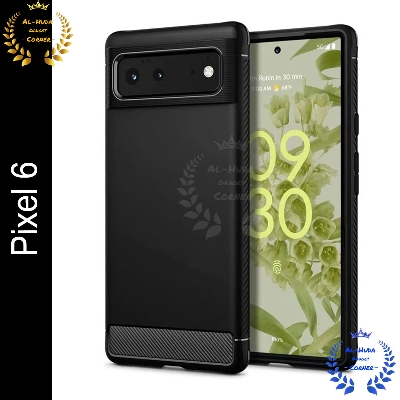 Picture of Orginal Spigen cover For Google Pixel 6 Carbon Fiber Back cover Soft Slim Fashion Non-Slip Protective Carbon Fiber Phone Case