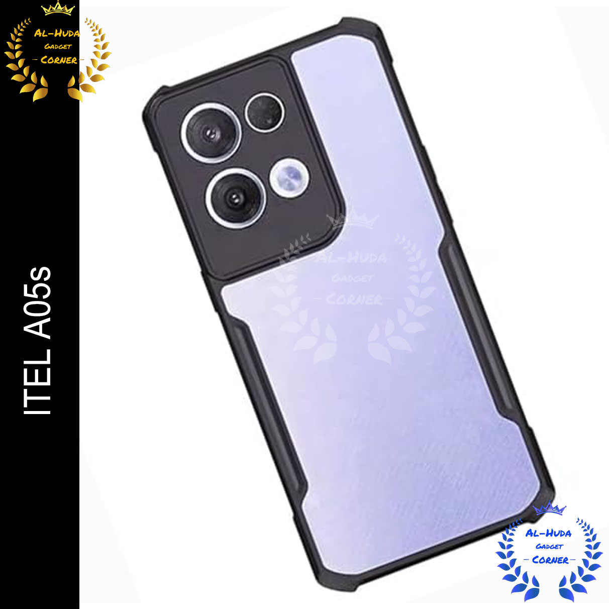 Picture of Xundd Back Cover for ITEL A05s Transparent Hybrid Hard PC Back Bumper