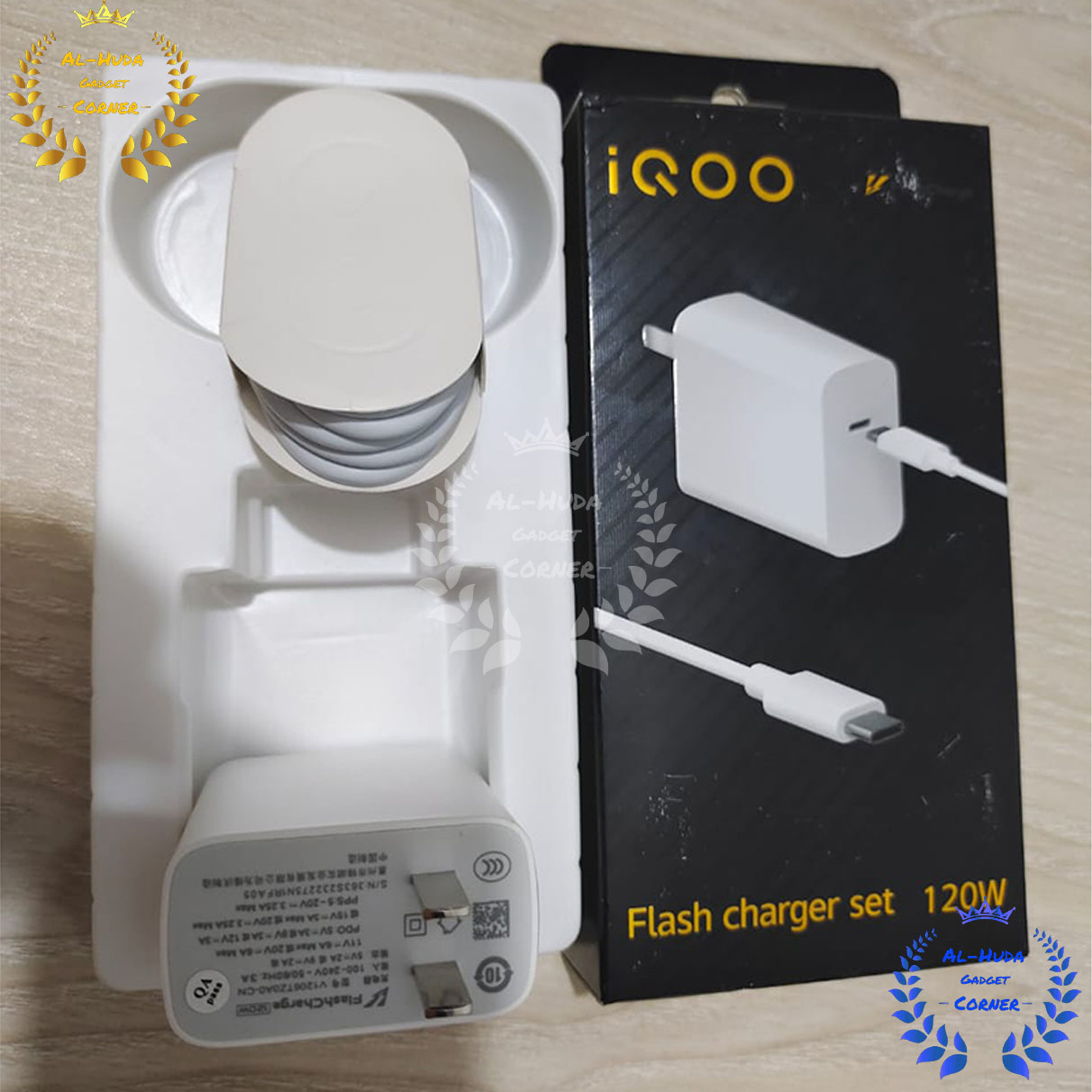 Picture of Vivo iQOO 120W Flash Charger Power Adapter,IQOO Charger V12066LOAO FlashCharger Cesan Type C Untuk Vivo iQoo 11 5G Z7x Z7 5G V27 V27e X80 Pro X90 Pro (Best Quality)