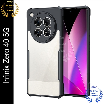 Picture of Orginal Xundd Back Cover for Infinix Zero 40 5G Transparent Hybrid Hard PC Back Bumper