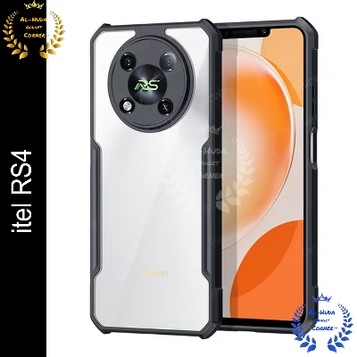 Picture of Orginal Xundd Back Cover for itel RS4 Transparent Hybrid Hard PC Back Bumper