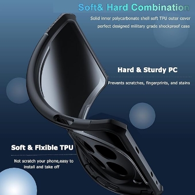 Picture of Orginal Xundd Back Cover for itel RS4 Transparent Hybrid Hard PC Back Bumper