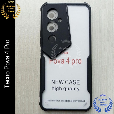 Picture of Orginal Xundd Back Cover for Tecno Pova 4 Pro Transparent Hybrid Hard PC Back Bumper