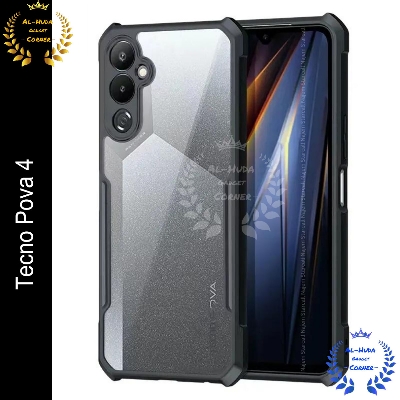 Picture of Orginal Xundd Back Cover for Tecno Pova 4 Transparent Hybrid Hard PC Back Bumper