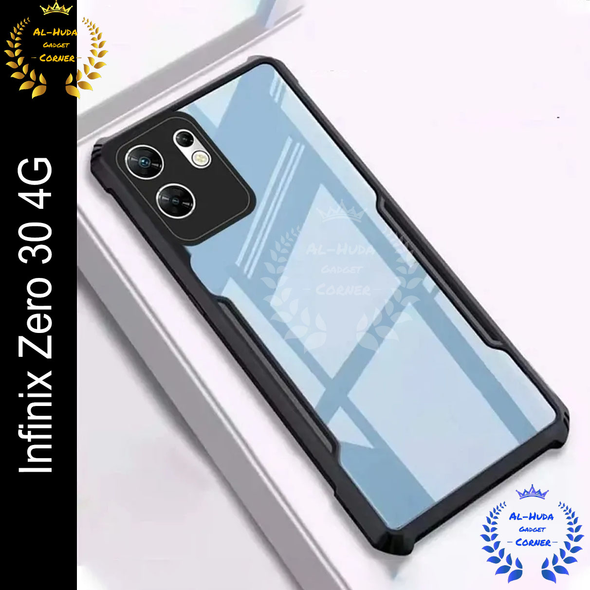 Picture of Orginal Xundd Back Cover for Infinix Zero 30 4G Transparent Hybrid Hard PC Back Bumper