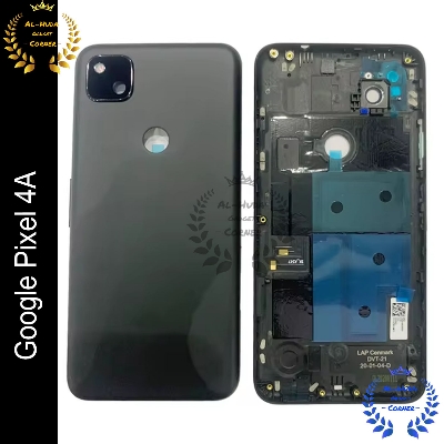 Picture of Back Shell Google Pixel 4A 4G Back Glass Battery Cover Housing Case for Google Pixel 4A 4G Rear Door Cover Rear Door Cover