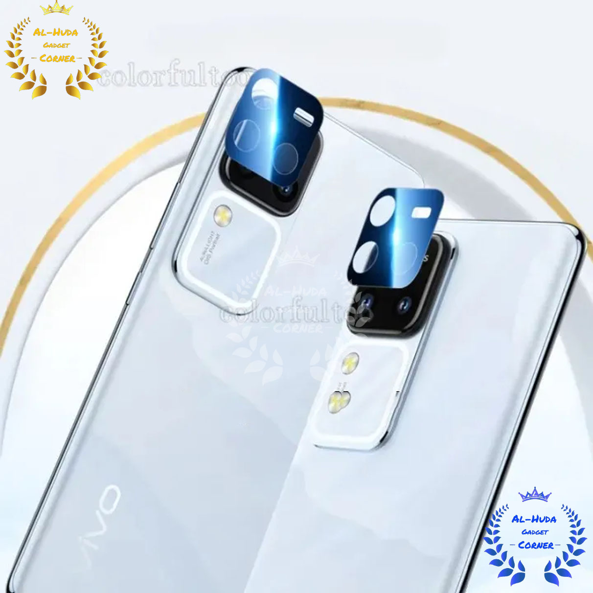 Picture of vivo V30 5G Back 9H Full Camera Lens Protector Rear 9H 3D Camera Lens Protector,Upgraded HD,Clear Scratch Resistant [With Photo Friendly Flash Cut]