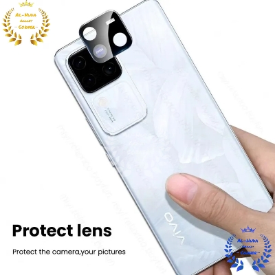 Picture of vivo V30 Pro 5G Back 9H Full Camera Lens Protector Rear 9H 3D Camera Lens Protector,Upgraded HD,Clear Scratch Resistant [With Photo Friendly Flash Cut]