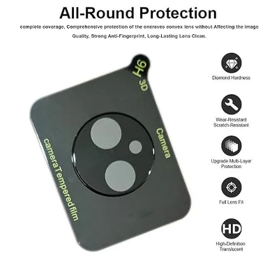 Picture of vivo V40 Pro 5G Back 9H Full Camera Lens Protector Rear 9H 3D Camera Lens Protector,Upgraded HD,Clear Scratch Resistant [With Photo Friendly Flash Cut]