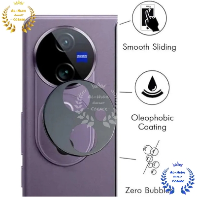 Picture of vivo V40 5G Back 9H Full Camera Lens Protector Rear 9H 3D Camera Lens Protector,Upgraded HD,Clear Scratch Resistant [With Photo Friendly Flash Cut]