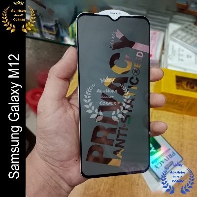 Picture of Privacy glass For Samsung Galaxy M12 Tempered Gorilla Glass Privacy Screen Protector