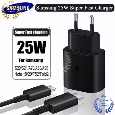 Picture of Samsung 25W Super Fast Orginal Charger Usb Type C to Type C Cable Charger Power Adapter For Galaxy Usb-C (2 Pin) - Samsung PD Charger