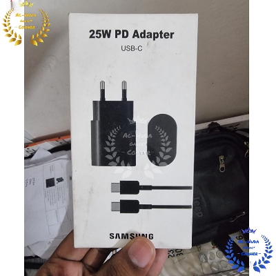 Picture of Samsung 25W Super Fast Orginal Charger Usb Type C to Type C Cable Charger Power Adapter For Galaxy Usb-C (2 Pin) - Samsung PD Charger