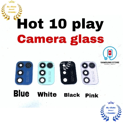 Picture of Infinix Hot 10 Play main camera glass Full Camera Lens Protector Rear main Camera Lens Protector, Upgraded HD, Clear Scratch Resistant