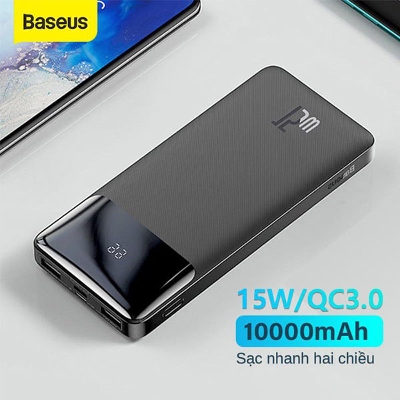 Picture of Baseus Bipow PPDML-L01 Digital Display Power bank 10000mAh 15W Black