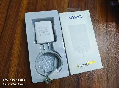 Picture of Vivo 66W FlashCharge 2.0 Charger for Vivo X Series & Latest/5G Phones.For Vivo V23 ,  V23 Pro , V25 , V25 , Y35 ,Y55 , Y76 5G , Y75 ,  Y78 , Y78+ , iQOO Z7 , iQOO Z7s , iQOO Pad , X70 Pro
